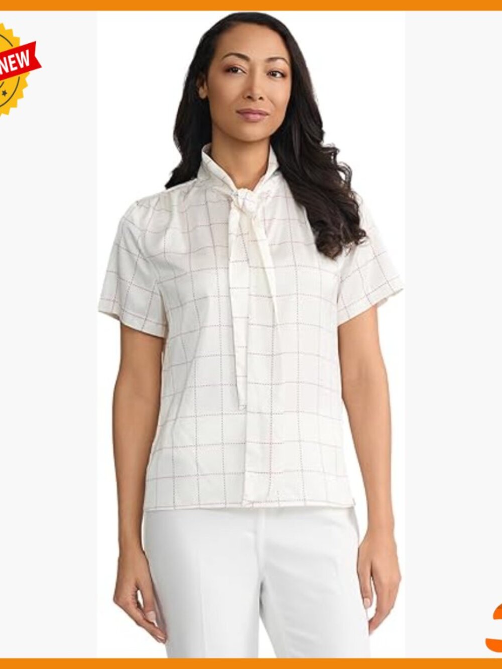 Petite Tie Front Satin Top Short Sleeve Blouse Work Casual